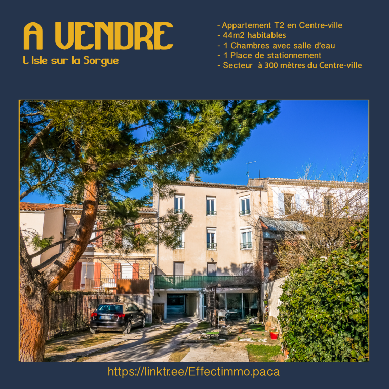 Appartement à vendre à L'Isle-sur-la-Sorgue